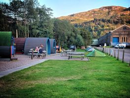 Small pitch area for tents.