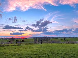 Sunset viewed from the site
