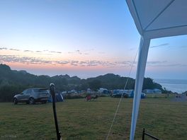 View from ‘sloping, sea view’ pitches