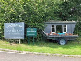 Entrance to woodleigh coach house and touring park