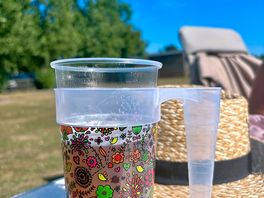 Lovely cup from the music festival, very useful for camping and money goes to local charity.