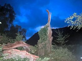 Camp in dusk