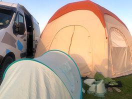 First trip with awning plenty of room