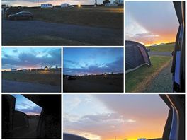 Beautiful sunrise/sunset from pitch 2.