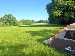 Huge, flat field all to ourselves.