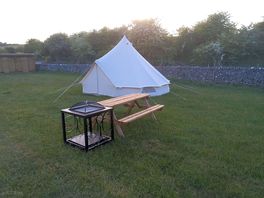 Barbecue and picnic table provided