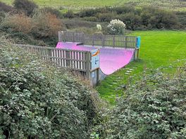 Skate park near path from holiday park to woolacombe