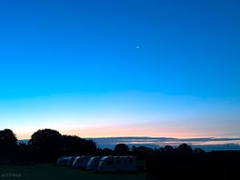 Early morning moon