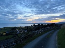 Sunset view from the entrance to the site