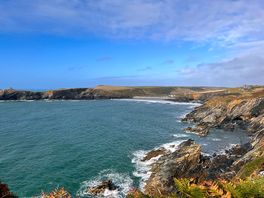 View from our cliffside walk
