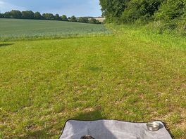 Our view from our meadow campsite spot