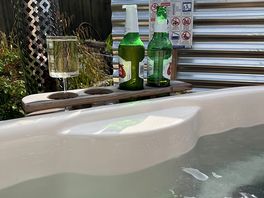 Chilling in the hot tub