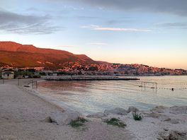 Atardecer desde la playa del camping