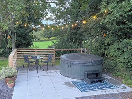 Hot tub area