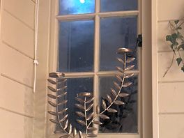 Moon shining through the window