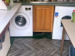 Kitchen hot water washing up liquid tea towel kettle