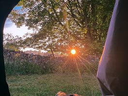 My perfect sunrise view from my tent at 5 am