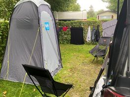 Necessity toilet tent!