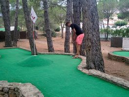 Midgetgolf op de camping. zit bij de prijs in.