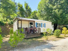 Exterior of the static caravan