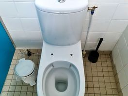 No toilet paper ,no toilet seat but clean anyway
