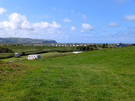 The view from my tent on top of the hill
