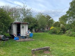 The hut, looking towards the house