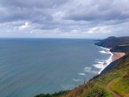 View from coastpath near tresaith.
