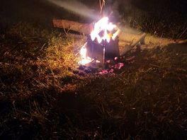 Fires were permitted. so we had a little one before bed while having a takeaway.