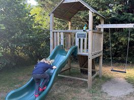 Playarea in the beer garden for the child