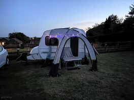 My mini caravan by night