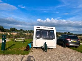 Our caravan pitched up