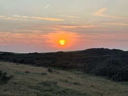 Sunset 5 mins walk from site