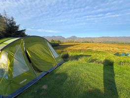 Wild camping in the hills of snowdonia, with lake near by and beach about half an hours drive.