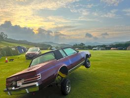 Incredible sunrise views at the campsite