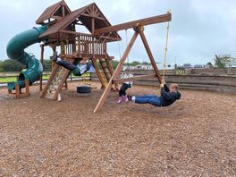 They weren’t too old to play!