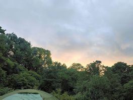 Cloudy, but beautiful sunset down by the river
