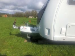 The facilities in the background