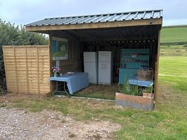 Site sign in, honesty shop, communal fridges