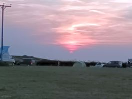 Sunset over the bristol channel and lundy