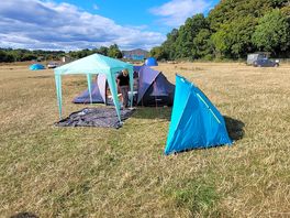 Our little set up for the night.