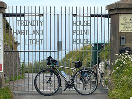 Hartland point lighthouse a great walk from cheristow. view only from coast path. cafe in car park.