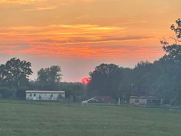 Sunset facing the the farmhouse