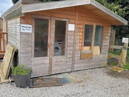 The pot washing hut