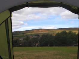 View of bamford edge from tent