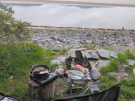 Breakfast by the river.