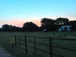 The campsite at sunset!