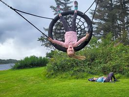 Great fun at the playpark