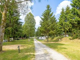 Pitches line the track