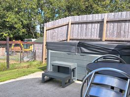 View of the hot tub